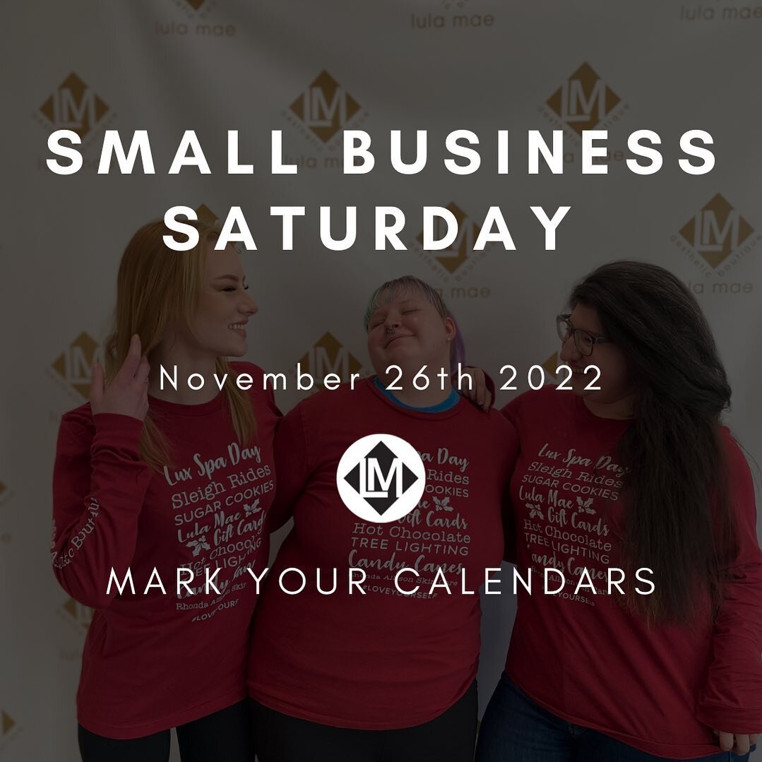 NEXT WEEK 😮 
We can&rsquo;t believe our annual small business Saturday is next week already! We would love to see all your lovely faces at our open house ☺️ Remember November 26th 2022 11am to 3pm 🕒 
We&rsquo;ll let you in on a little secret, the